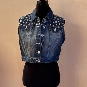 Justice Denim Vest size 18